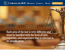 Tablet Screenshot of croninlaw.biz