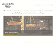 Tablet Screenshot of croninlaw.ie